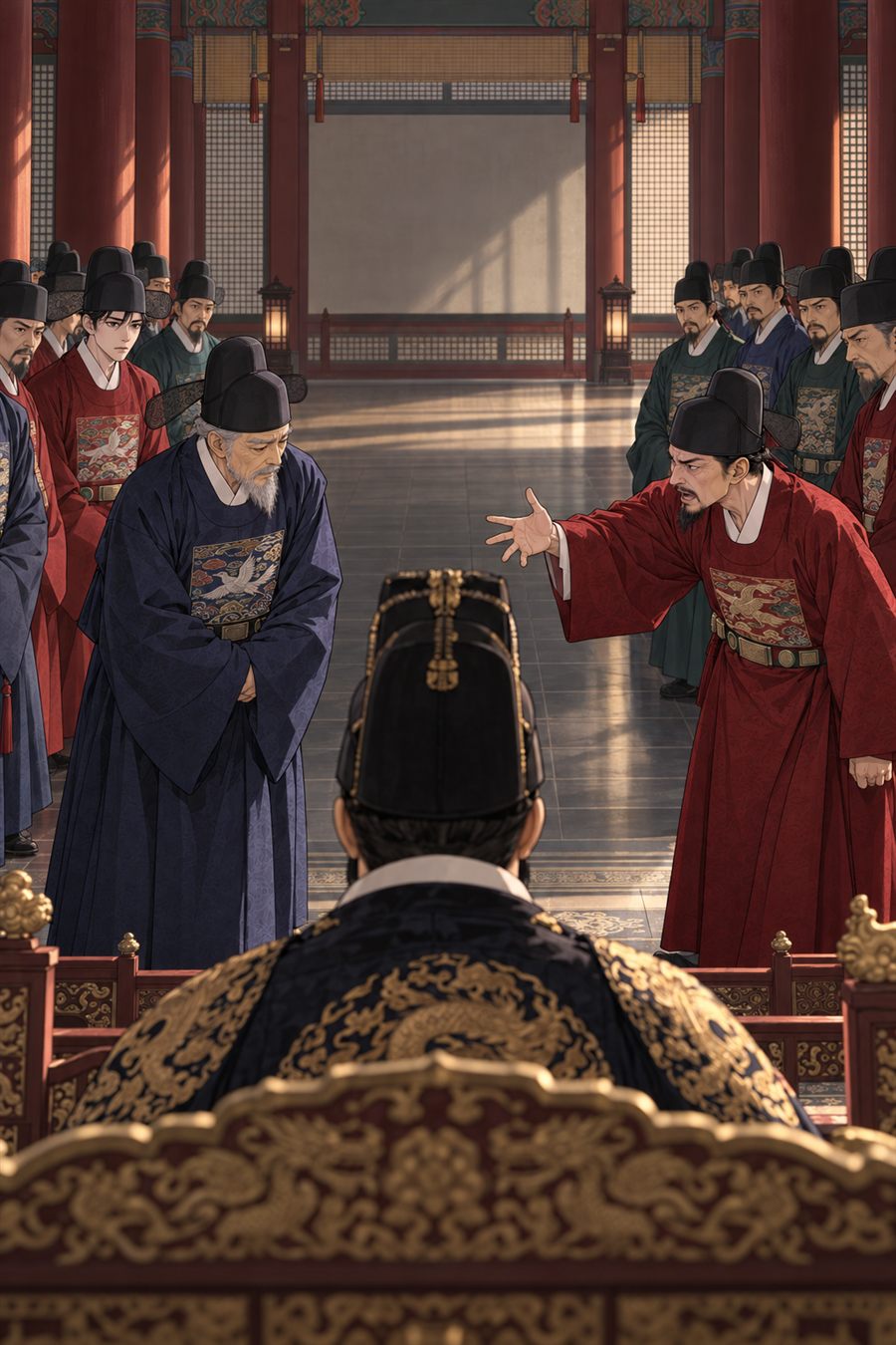 조정에서 좌의정 원두표가 박씨의 말을 따르자고 아뢰고, 김자점이 얼굴빛을 바꾸며 반대한다